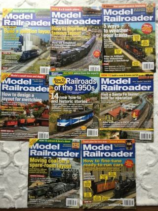 Model Railroader 2011 Back Issues Jan,  Mar,  Apr,  May,  June,  July,  Aug,  Spec Edit - Summ