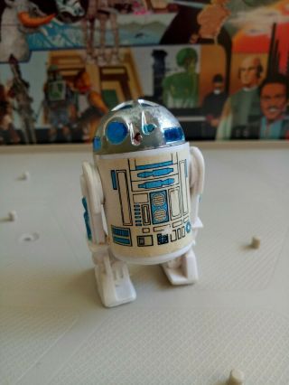 Vintage Star Wars Figure R2d2 Solid Dome 1977 100 Complete And