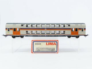 Ho Scale Lima 309228 Fs Italian State Railways Double - Decker Coach Passenger Car