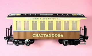 Vintage Bright G Scale Coach,  Western & Atlantic,  Railking Electric Set 376