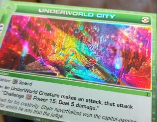 Ripple Foil Underworld City (hand Cut) - Chaotic Tcg Code