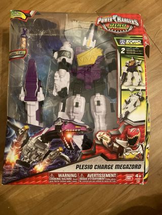 Power Rangers Dino Supercharge Plesio Charge Megazord Zord Builder