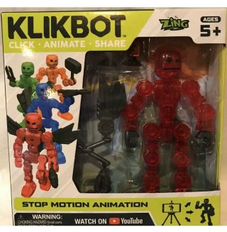 Zing Stikbot Klikbot: Red Axil Stikbot Stop Motion Animation