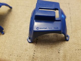 Vintage 1986 MOTU JET SLED Part - Front and Back Chest Armor blue piece He - Man 2