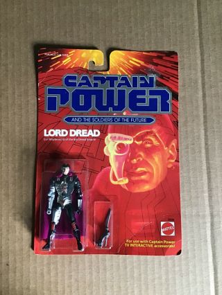 Vintage 1987 Captain Power Lord Dread Action Figure In Package