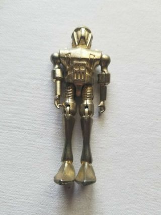 Rare,  Vintage Zylmex Zee Toys Metal Man Questar 1970s Robot Action Figure 3 - 1/2 "