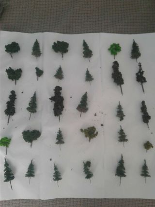 N Scale Trees,  Assortment Of 50 Trees Removed From Layout.