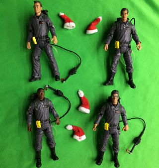 Ghostbusters 2 Ii Peter Egon Ray Winston From Holiday Gift Set 6 " Mattel 4 - Pack