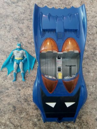 Vintage 1984 Kenner Dc Comics Powers Batmobile Vehicle And Batman Figure