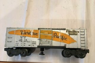 Lionel Postwar 3474 Wp Western Pacific Operating Boxcar