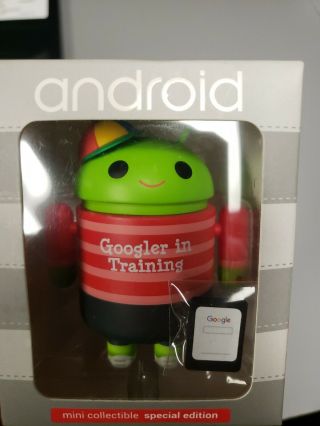 Google Android Mini Collectible Figure Special Edition Googler In Training Nib