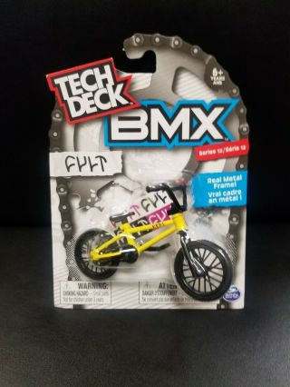 Tech Deck Bmx Series 12 Cult,  Yellow,  Bmx Finger Bike,
