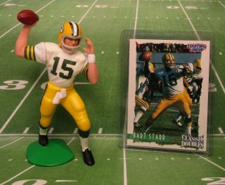1997 Bart Starr Starting Lineup Classic Doubles Football Figure & Card - Packers