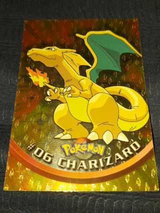 Topps Chrome Charizard 6 Tv Animation Series 1 Pokemon Card Foil Holo Rare Dmg