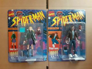 Marvel Legends Peter Parker Gwen And Stacy Retro Spider - Man 2020 In Hand