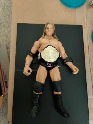 Wwe Action Figure Triple H The Game Hhh With World Heavy Championship Belt