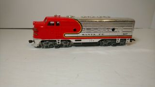Bachmann Ho Train Santa Fe Chrome Powered Diesel Locomotive