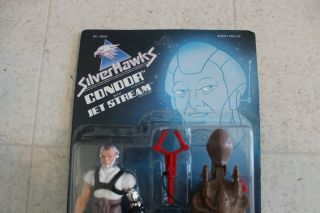 Vintage UNPUNCHED 1987 Silver Hawks Condor with Jet Stream Kenner Action Figure 2