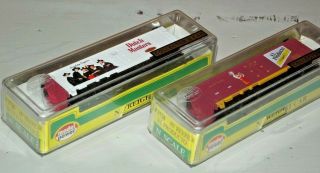 (2) Model Power N Scale Cigars Box Cars - Dutch Masters & El Producto With Boxes