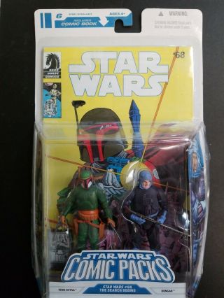 2008 Hasbro Star Wars Comic Packs 6 Fenn Shysa Dengar In Packaging