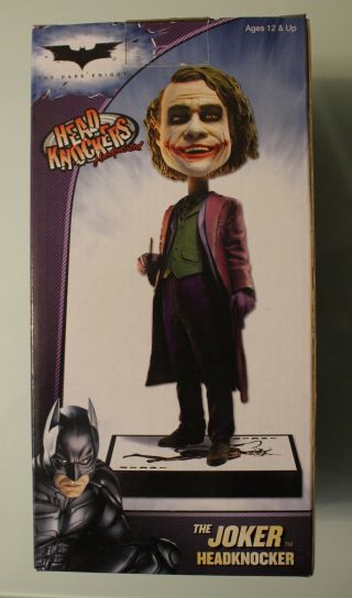 Neca The Joker Dark Knight Batman Head Knockers Figure Bobblehead