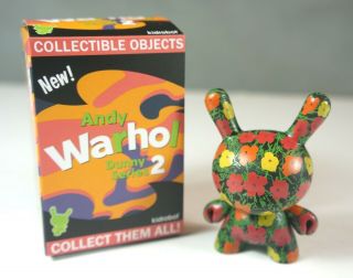 Kidrobot Andy Warhol Dunny Series 2 Flower Pattern Figure - Open Box - Item