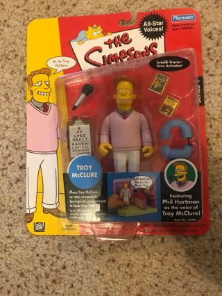 The Simpsons World Of Springfield Troy Mcclure Interactive Figure In Package