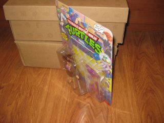 TMNT ACTION FIGURE 1992 PLAYMATES APRIL THE RAVISHING REPORTER CIP UNPUNCHED 3