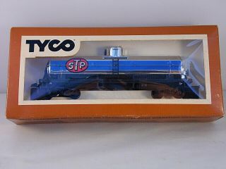 Vintage Tyco Ho Train Silver Single Dome Tank Car Stp 367b