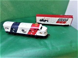 Tyco Ho Scale Spirit Of 1776 2 Piece Diesel & Companion Does Not Run Mytr05758