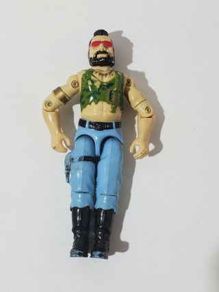 1985 Hasbro G.  I.  Joe Series 4 Dreadnok Ripper V1 Loose Action Figure O Ring