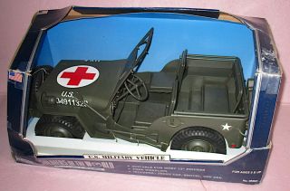 Huge 1:6 Soldiers Of The World Ww2 Us Military Ambulance Medical Jeep