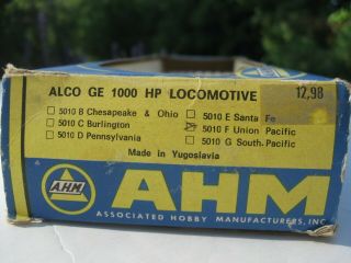 Vintage Ahm Ho Up Alco Ge 1000hp Diesel Locomotive 5010f
