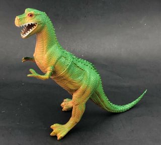 Imperial 1985 T - Rex Tyrannosaurus Dinosaur Green Figure Vintage Retro Rubber