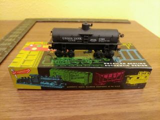 Vintage Ho Gauge Roundhouse Model Train Tank Car Union Line T - 266/3.  25 W/ Box