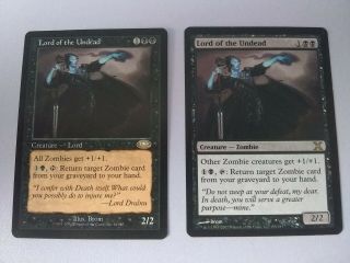 2× Lord Of The Undead Rare Mtg Zombie