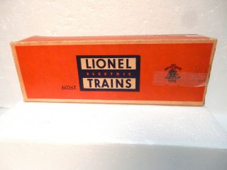 Vintage Lionel Box Only 6026t Tender Box From 50 