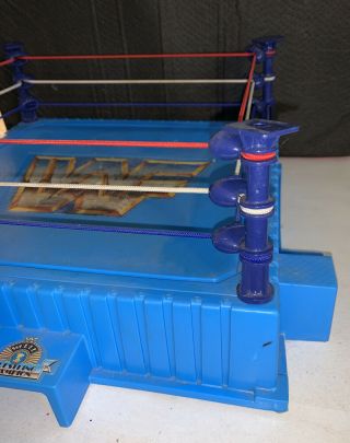 WWF Hasbro Blue Wrestling Figure Ring Tight Ropes / 90’s WWE Vtg Retro 3