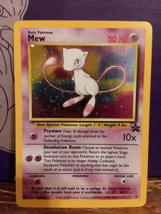 Mew 9 Holo Rare Black Star Promo Pokemon Card