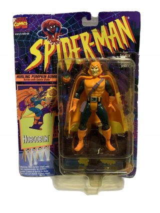 Nip 1994 Spider - Man The Animated Series Hob Goblin Hurling Pumpkin Bomb Toy Biz