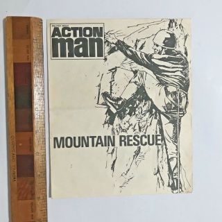 Vintage 1970s Palitoy Action Man Figure Mountain Rescue Outfit Toy Booklet