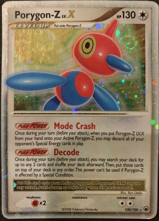 Porygon - Z Lv.  X 100/100 Holo Rare Majestic Dawn Pokémon Nm