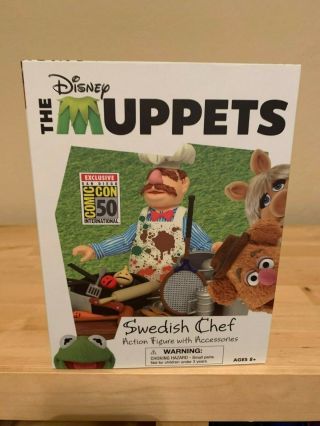 Sdcc 2019 Diamond Select Toys Exclusive Muppets Swedish Chef Action Figure