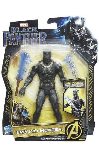Marvel Black Panther 6 - Inch Erik Killmonger Ages 4,  Hasbro