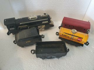 Vintage Battery Operated Tin Train C 156 Made In Japan -
