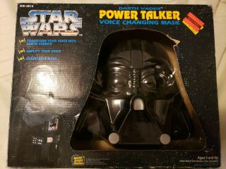 Vintage Star Wars Darth Vader Power Talker Voice Changing Mask Breathing Sound