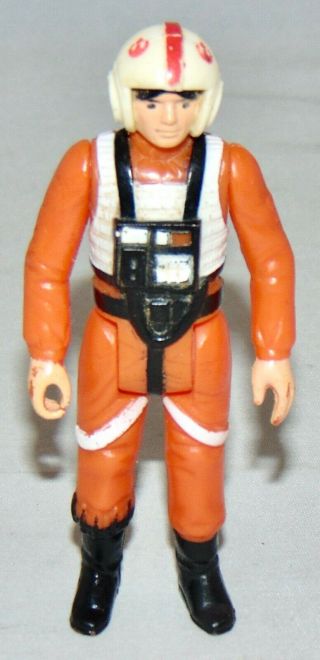 Vintage 1978 Kenner Star Wars 3.  75 " X - Wing Pilot Luke Figure Raised Bar China