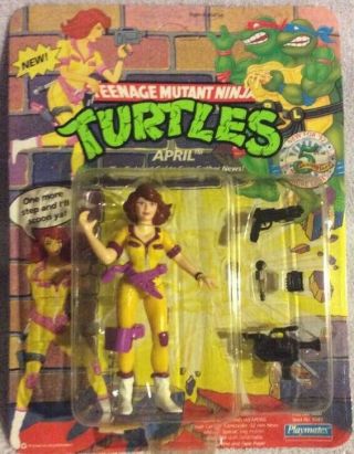 Teenage Mutant Ninja Turtles Tmnt April Gutsiest Gal - Mip Playmates - 1992