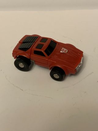 Vintage 1984 Transformers G1 Windcharger Action Figure Takara Hasbro Red Car