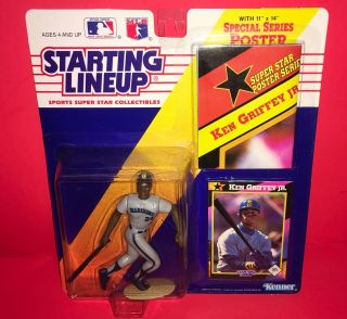 1992 Starting Lineup - Mlb - Ken Griffey Jr - Seattle Mariners - With Card,  Poster